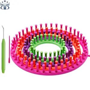 Skc diy sweater round knitting loom set 14cm 19cm 24cm 29cm Sewing Accessory color box plastic loom knitting