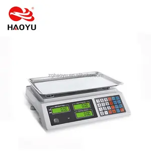 HAOYU 918 vendita calda 40kg elettronica scala dei prezzi di calcolo bilancia pesapersone digitale con RS232