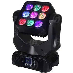 MEGA professional stage light 3x3 4IN1 RGBW Matrix beam LED moving head