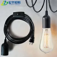 Lamp Holder E26 E27 Base Bulb Socket Pendant Light Fabric Cord