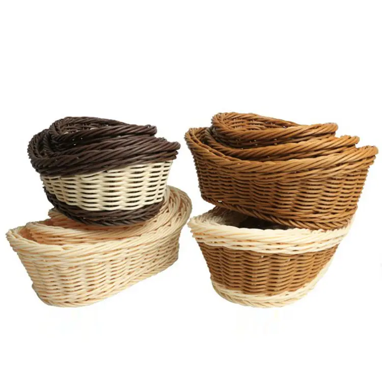 cheap handmade proofing wicker picnic basket rattan fruit basket wholesale