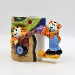 Promocional personalizado <span class=keywords><strong>animal</strong></span> lindo diseños 3d de cerámica taza de viaje - Product Image 2