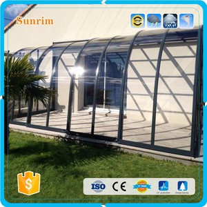 Sombra de Policarbonato Transparente y Aluminio Retráctil Recintos <span class=keywords><strong>Patio</strong></span> Terraza Acristalada - Product Image 1