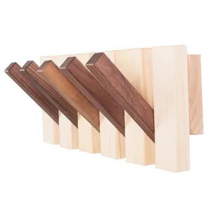 Benutzer definierte ilogpro Wand mantel Haken Holzwand Mantel Hutablage Holz Ecke Garderobe