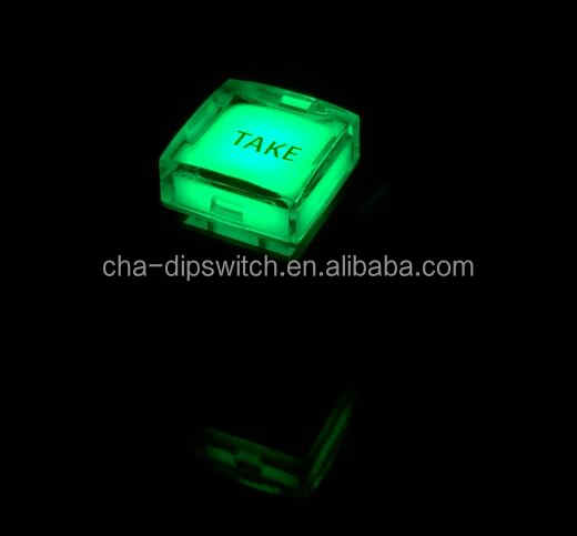 Voll Farbe RGB LED Beleuchtet Momentary Push Button Schalter 15X15,17X17