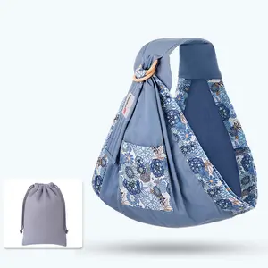 Groothandel baby gebruik sling carrier-Baby Wrap Carrier Pasgeboren Sling Dual Gebruik Infant Nursing Cover Carrier Mesh Stof Borstvoeding Carriers tot 130 lbs (0-36 M)