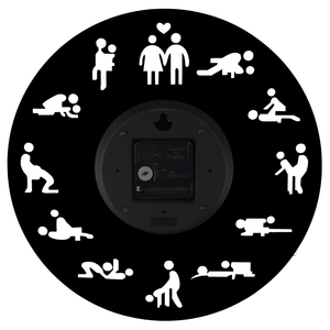 <span class=keywords><strong>Horloge</strong></span> murale moderne de décoration intérieure avec motif de position sexuelle (T5474) - Product Image 5
