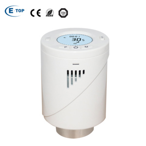 Tête thermostatique programmable Zigbee au design moderne <span class=keywords><strong>pour</strong></span> <span class=keywords><strong>radiateur</strong></span>, <span class=keywords><strong>pour</strong></span> utilisation en appartement - Product Image 2