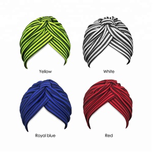 थोक कस्टम धारीदार Beanie पगड़ी केमो टोपी कैंसर रोगियों के लिए सिर पर लपेट कैप Headwear - Product Image 3