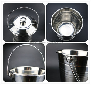 Wholesale <strong>Cheap</strong> Stainless Steel Ice <strong>Bucket</strong> Large champagne Ice <strong>Bucket</strong> Water <strong>Bucket</strong> - Product Image 5