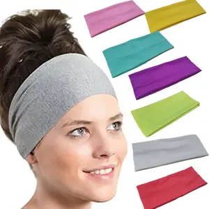 Monogram sports hair bands elastic non slip custom yoga headband