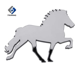 ABS personalized horse letter 3D logos badge emblem car sticker - Product Image 1