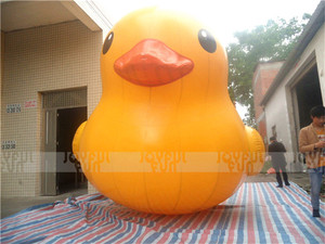 JOYFUL FUN Nhà Cung Cấp Trung Quốc Quảng Cáo Bơm Hơi Vịt Cao Su Lớn Màu Vàng Thú Nhồi Bông - Product Image 3