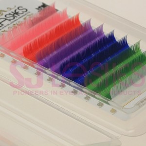 Faux-cils individuels colorés à paillettes, livraison gratuite, nouvelle collection <span class=keywords><strong>2022</strong></span> - Product Image 5