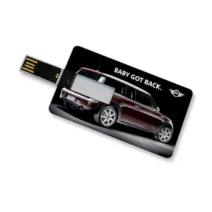 Creditcard usb-opslagapparaat/plastic en mentale card usb/vierkante vorm card usb flash drive