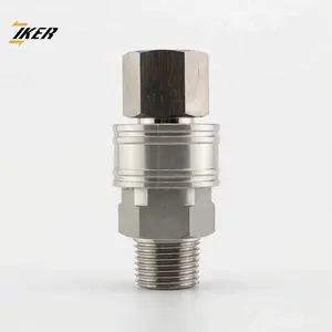 ZJ-KC non valved high pressure coupler stainless steel water hose fitting