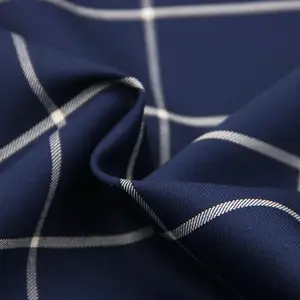 China supplier plaid design merino wool suiting fabric for men