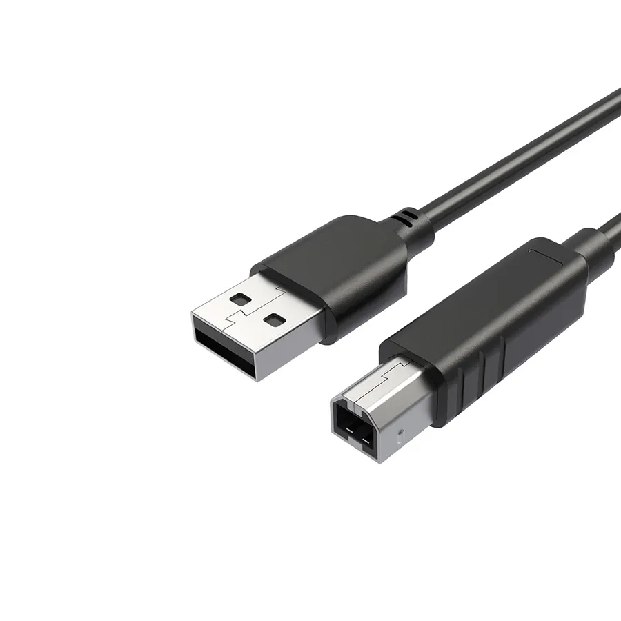 Cable USB de Impresora Tipo A macho A B macho, Cable USB 2,0, 1M, color negro