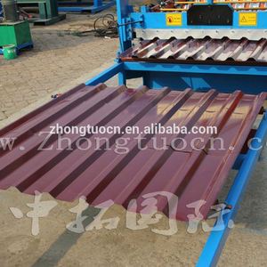 아연 도금 된 Alu 아연 루핑 시트 만드는 기계 금속 루핑 롤 성형 기계 - Product Image 3