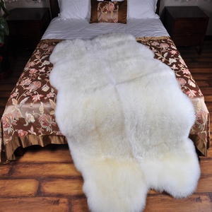 China Factory Wholesale Quarto Sixto Octo 4ft X 6ft 6ft X 6ft 6ft X 7.5ft Genuine Sheepskin Rug Real Sheepskin <strong>Fur</strong> <strong>Blanket</strong> - Product Image 3