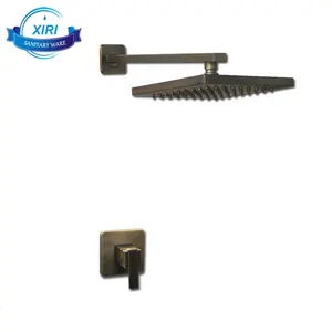 Luxury Solid Brass Concealed Shower Set Antique Shower Faucet With Square 8 inch Shower Head