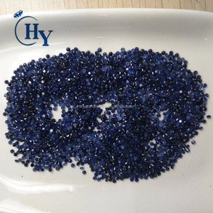 หินแซฟไฟร์สีน้ำเงินแท้ขนาด1มม. ~ 2มม. ทำจากหินธรรมชาติ