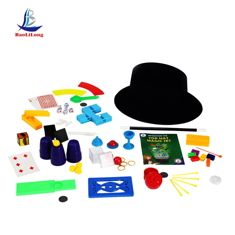 Fancy speelgoed jongens gift set nieuwigheid top hat goocheltruc en illusies set magic games kids magic set