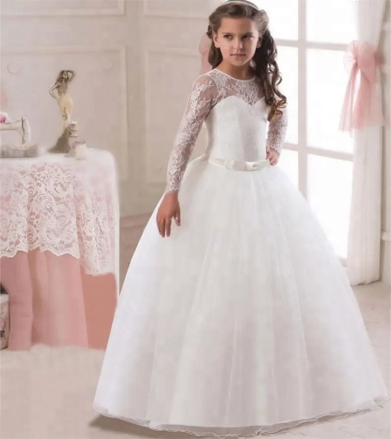 Hot Sale High Quality New Model Sleeveless Summer Elegant Embroidered Flower Baby Girl Party Dress