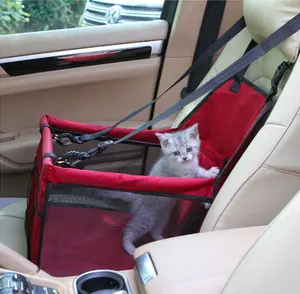 Venta al por mayor 2019 nueva mascotas cachorro de perro gato coche asiento Booster asiento de coche de seguridad Correa cinturón