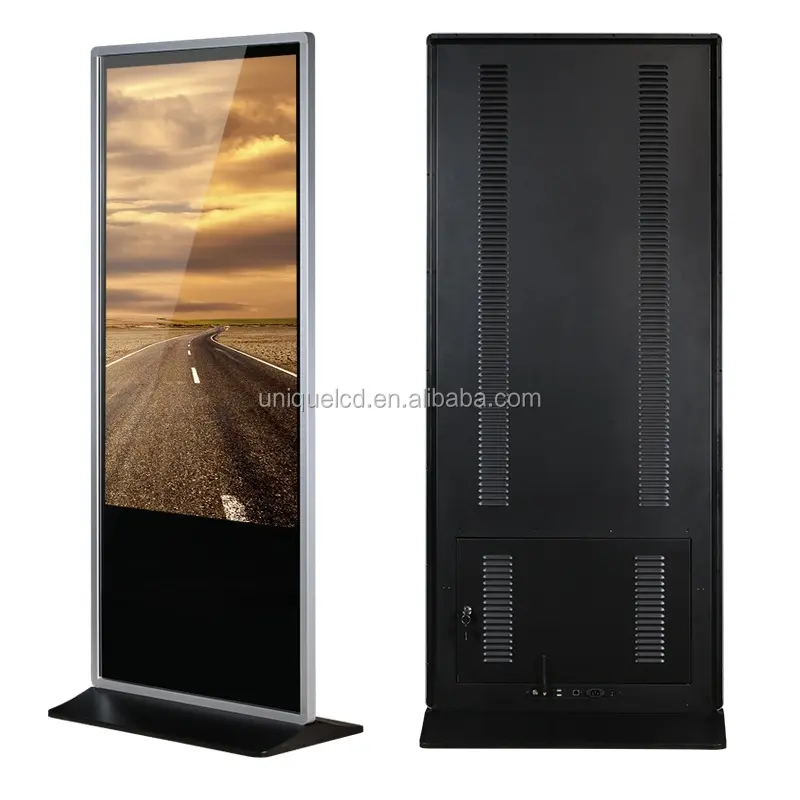 55 inch lantai berdiri android capacitive layar sentuh kios