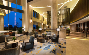 Custom Made Modern Design <strong>Round</strong> Wood Hotel Lobby <strong>Sofa</strong> Exquisite Hotel <strong>Chairs</strong> - Product Image 3