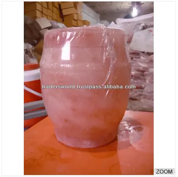 100% urnes de sel rose pur de l'himalaya et pot à cendres pour les funérailles au prix de gros avec une excellente qualité