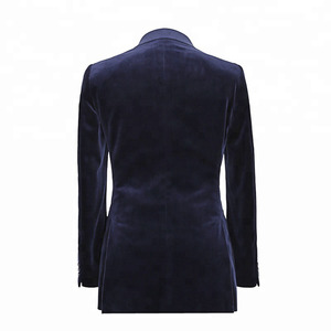 Abito da sposa su misura cappotto Casual <span class=keywords><strong>uomo</strong></span> <span class=keywords><strong>Blazer</strong></span> nero giacca da <span class=keywords><strong>uomo</strong></span> in velluto a coste - Product Image 2