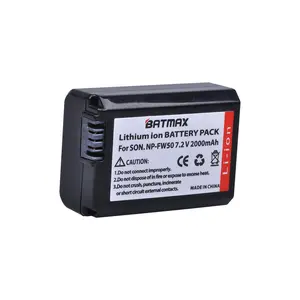 Batmax 2000mAh NP-FW50 NPFW50 NP FW50 电池适用于 Sony Alpha a33，a35，a37，a55, SLT-A33，SLT-A35，SLT-A37，SLT-A37K，SLT-A37M，SLT-A55