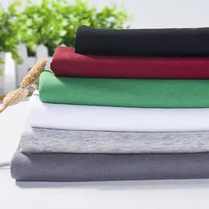 100% Chải Kỹ Bông Duy Nhất Jersey Knit T-shirt Vải Cho Trẻ Em Quần Áo