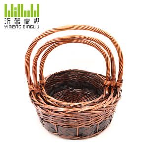 Cesta de mimbre hecha a mano para regalo de Navidad, producto promocional, precio al por mayor - Product Image 3