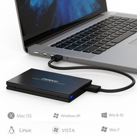 FIDECO 2.5 3.0 Carcasa Externa para Disco Duro de 2 TB, USB 3.0, Carcasa Externa para Disco Duro, 25
