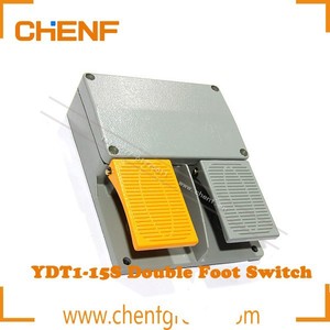 CE承認高品質スローアクションタイプダブルペダルフットコントローラーオンオフスピードコントロール2000VAC - Product Image 2