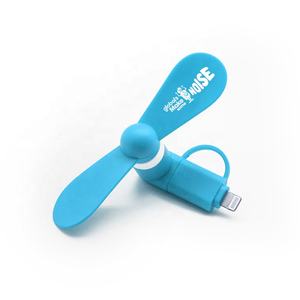 2025 2026 cina all'ingrosso regali di promozione di alta qualità 2 in 1 Usb Mini Micro Usb Fan del telefono cellulare per iphone Android - Product Image 4
