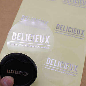 Qualità carta adesiva in lamina d'oro, brillante lucido oro lucido etichetta trasparente trasparente per animali domestici argento timbrante etichetta - Product Image 1