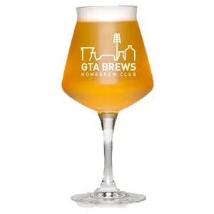 unique logo customized teku glass tulip  beer glass