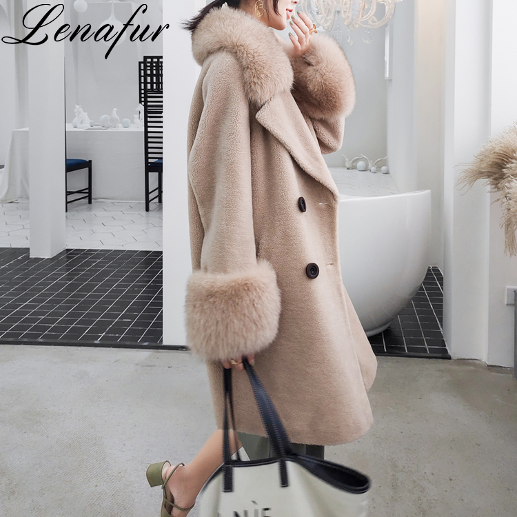 theVirgins cream fur coat