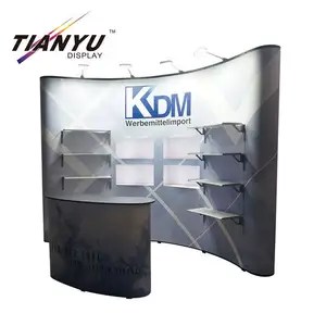 현대 알루미늄 PVC 디스플레이 비용 효율적인 접어 튜브 자기 팝업 디스플레이