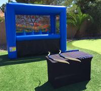 Juego de Tiro con Arco inflable para deportes, tiro con arco, galería, juego de objetivo inflable, hoverball, en venta