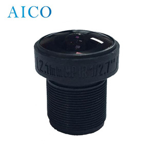 plastic 2.1 mm 1/2.7" F1.8 5mp EFL 2.1mm wide angle m12 mount smount cctv camera objektive lens