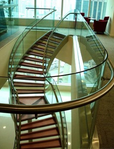 Le center commercial trempé verre escalier tournant - Product Image 2