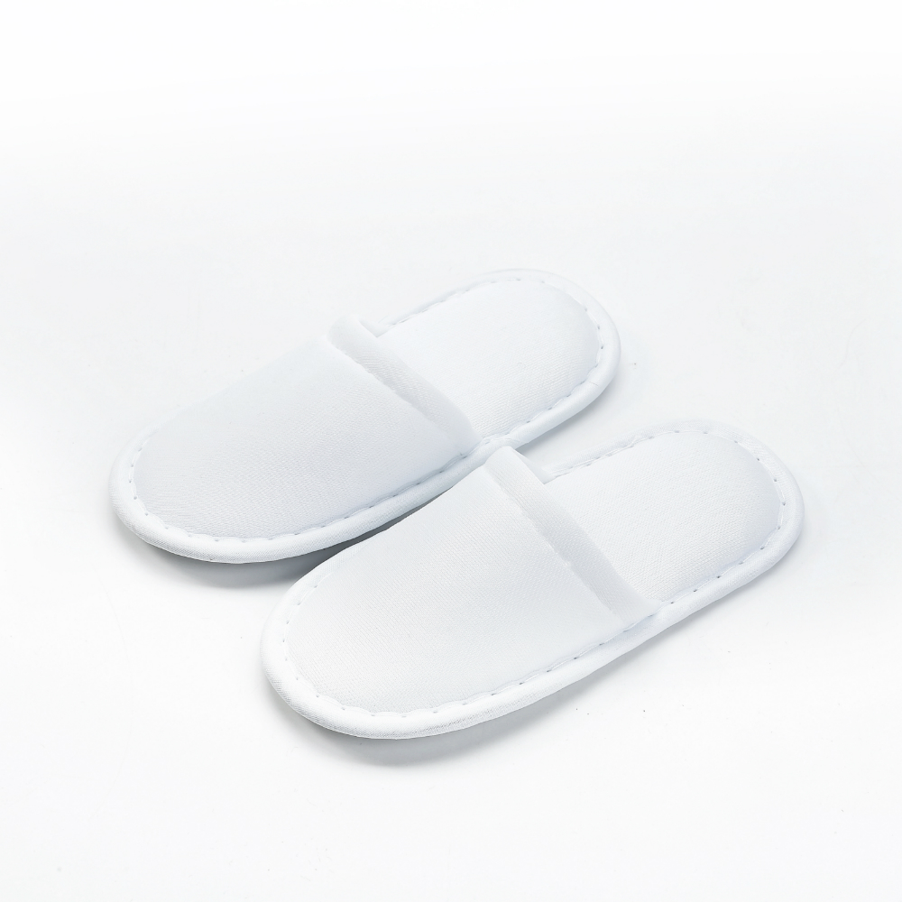 Five-star Luxury Velvet Hotel Guest Slipper for Kids High Quality Fabric Washable White Terry Slipper