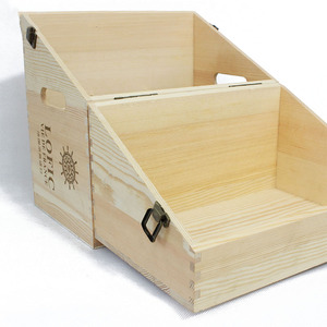 Scatola <span class=keywords><strong>Regalo</strong></span> in <span class=keywords><strong>Legno</strong></span> Personalizzata <span class=keywords><strong>per</strong></span> 6 Bottiglie di Vino, Design Unico - Product Image 4
