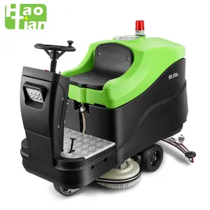 Haotian HT-105 Ride-on floor cleaning machine scrubber dryer with battery & charger