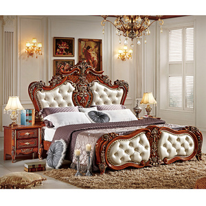 <span class=keywords><strong>Letto</strong></span> matrimoniale di lusso in stile europeo francese, design moderno, rivestimento in pelle, testiera morbida, <span class=keywords><strong>letto</strong></span> <span class=keywords><strong>a</strong></span> parete in legno - Product Image 2